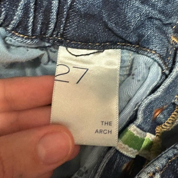 Anthropologie Pilcro The Arch Tapered Cotton Blend Jeans Size 27 - Picture 4 of 6